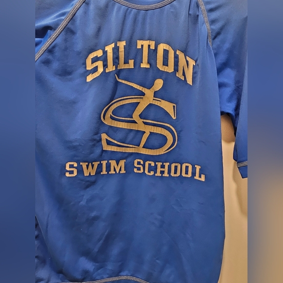 5t Wet Effect Silton Swim School blue rashguard swimshirt Vacation Spring Break - Picture 5 of 9